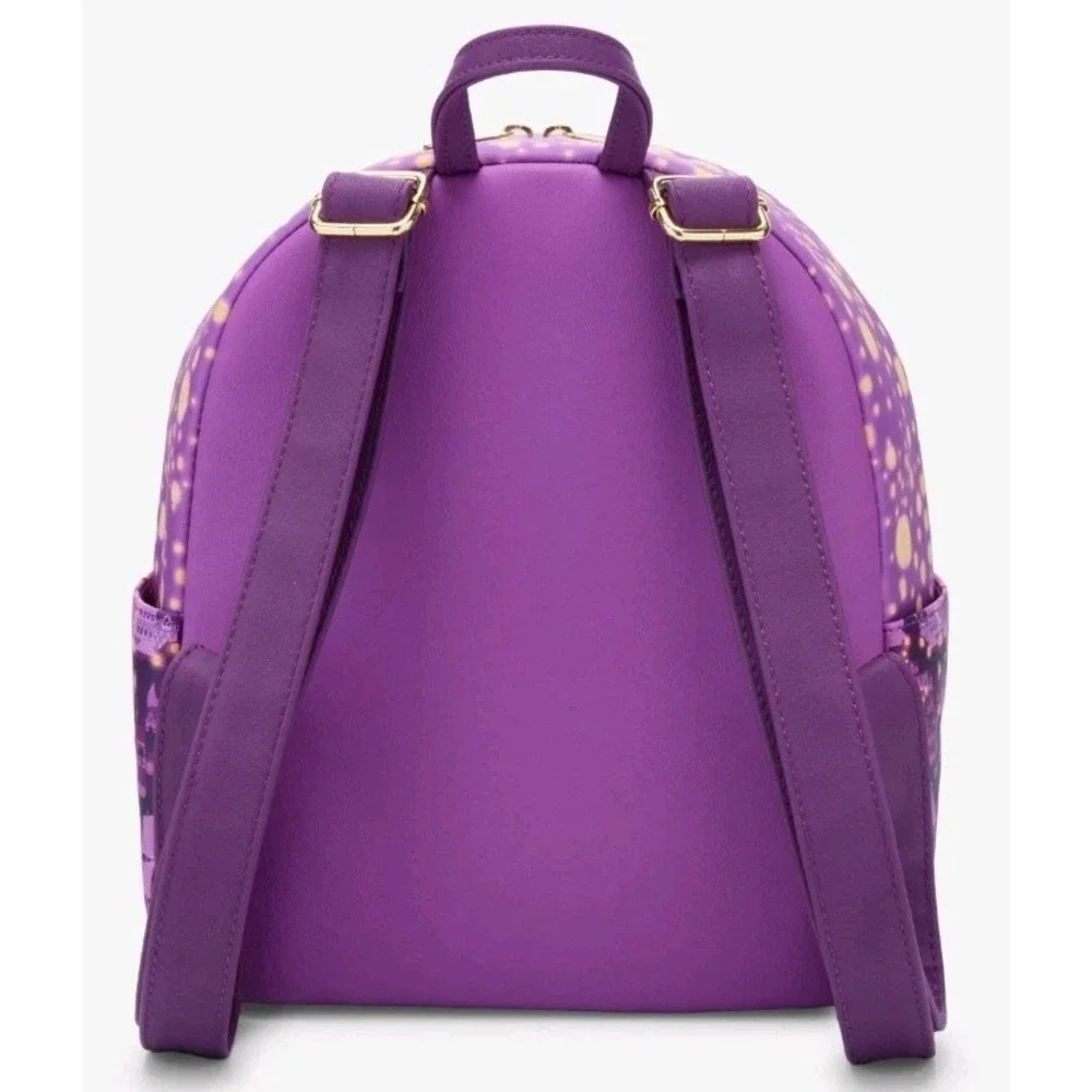 NEW Loungefly Disney Tangled Rapunzel Lanterns Night Backpack & Tech WALLET‎ SET